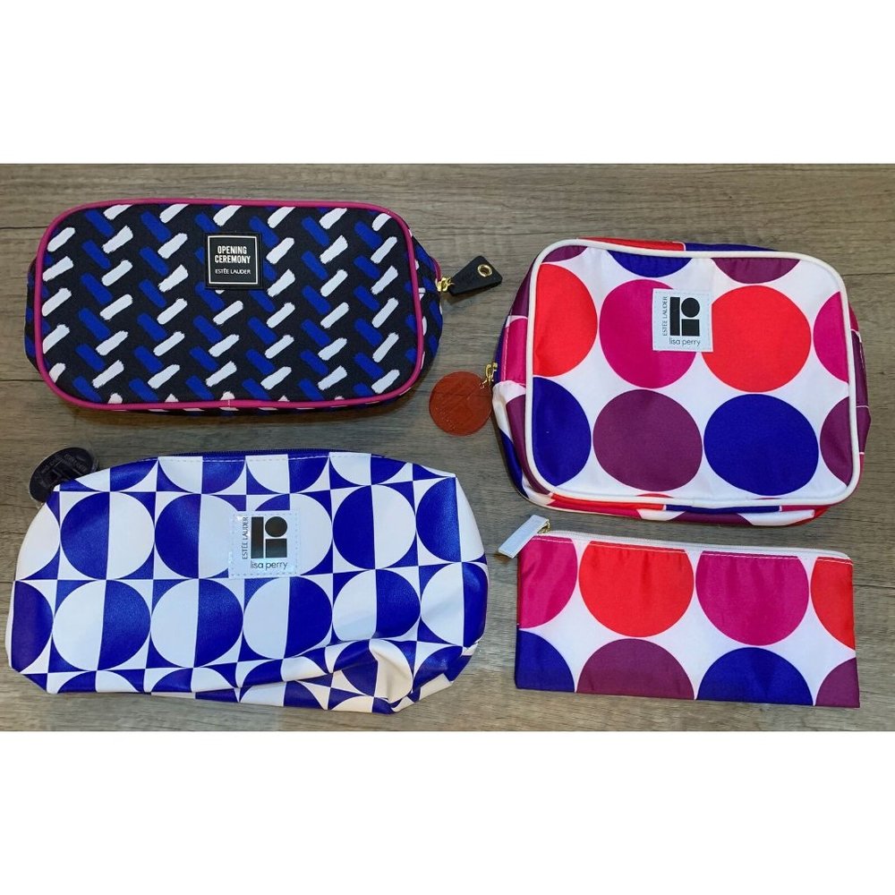 Estee lauder Clinique Cosmetic Purse Clutch Case Pouch Travel Bag Lot